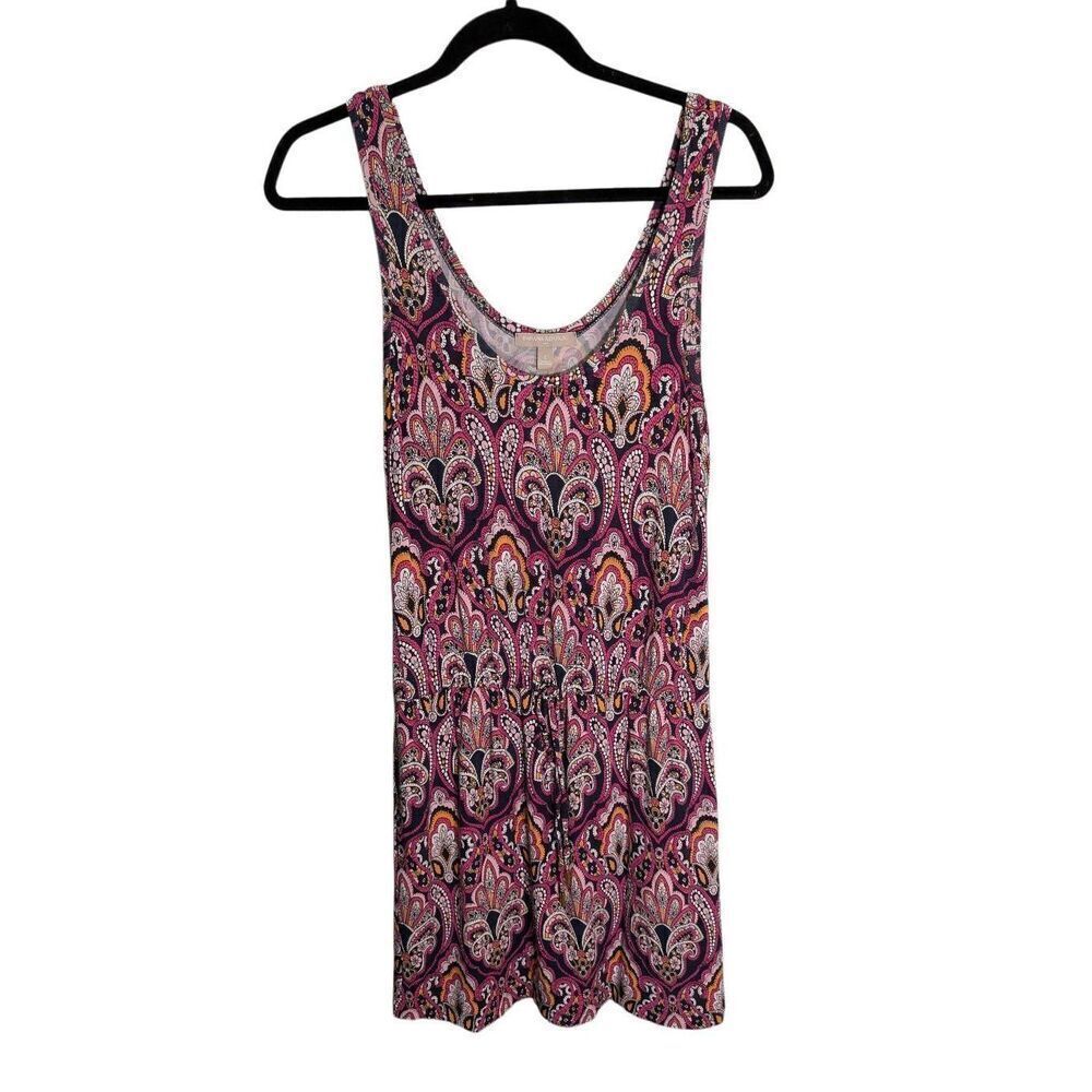 BANANA REPUBLIC MULTICOLOR PAISLEY PRINT BOHO MINI CASUAL DRESS SIZE SMALL